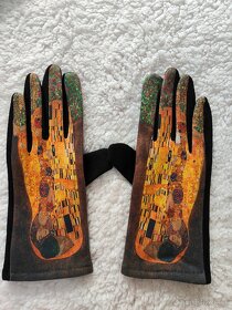 Vlnený šál Gustav Klimt- Bozk - 4