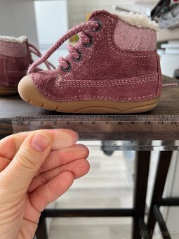 Barefoot detské zimné topánky Lurchi - Ferdi Wildberry pink - 4