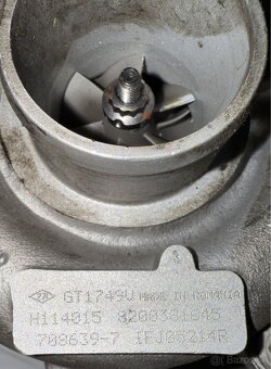 Turbo GARETT, H114015, Renault Megane a iné, 1.9DCI - 4