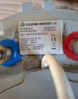 Predám elektrický ohrievač vody,bojler 45L - 4