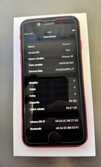 Apple iPhone SE 2020 64GB RED - 4