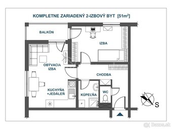Kompletne zariadený 2-izbový byt v novostavbe v Čierno… - 4