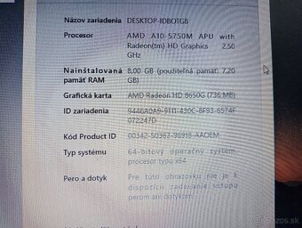 Hp probook 655 g1 , 4-jadro , 256gb ssd , 8gb ram , RS-232 - 4