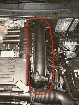 Tlaková trubka sania pre motor TSi - 4