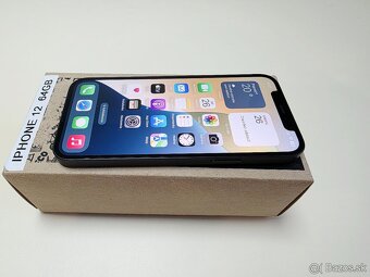 APPLE IPHONE 12 64GB BLACK,ZDRAVIE BATERKY 100% - 4