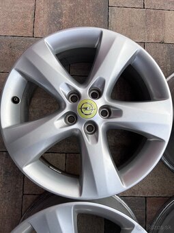 Original hliníkové disky Opel R17, 5x105 - 4