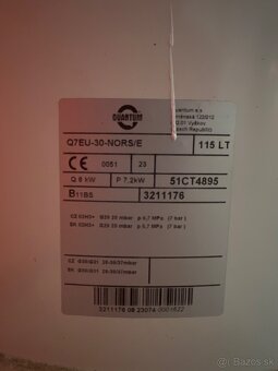 Plynový bojler Quantum Q7EU-30-NORS/E 115 LT - 4