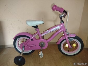 Detský bicykel 12 ružový. - 4