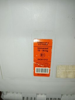 Autosedačka Britax Römer 15-36kg. - 4