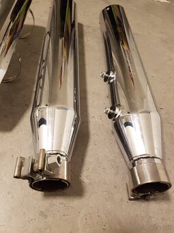 Výfuk - koncový tlmič Harley Davidson - chrómový - 4