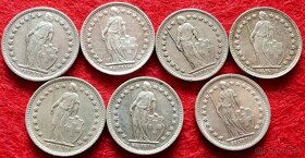 Švajčiarske strieborne 1/2 franky 1907-65 - 4