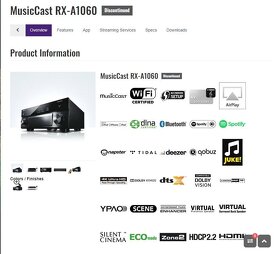 Yamaha RX-A1060B,4K,Atmos,Wifi,HDR,Vision,Bluetooth,Spotify, - 4