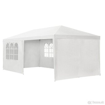 Párty stan 3 x 6 m modrý sivý biely červený - 4