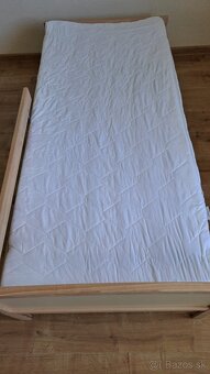 Detska postel IKEA Sniglar 160x70 cm s rostom a matracom - 4