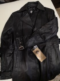 Nový dámsky nenosený kožený kabát Kara XL - 4