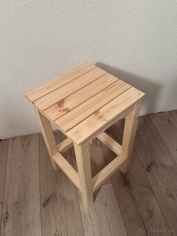 Drevený stolček - 4