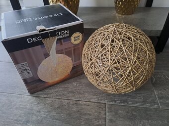 Vianočná dekorácia, svetelná guľa - 4