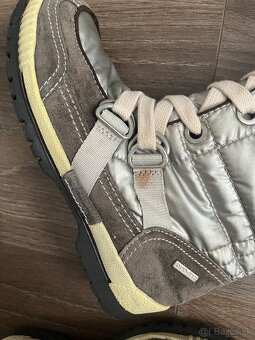 Tammaris damske vysoke zateplene cizmy snehule 39 strieborne - 4