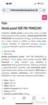 Detská posteľ koč pre princeznú - 4