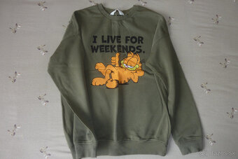 Garfield mikina, pekná chlapč.mikina,značka H&M, v.146/152 - 4