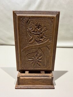 drevená krabička na vreckové hodinky - 4