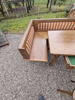 Rohová lavica, jedálenský set - 4