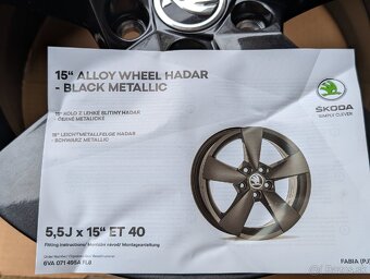 Hliníkové disky R15 HADAR čierna metalíza - 4