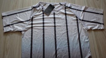 Elastické biele pruhované tričko, L/XL/XXL - 4