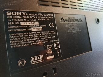 LCD TV SONY Bravia 81cm (32-Palcov) - 4