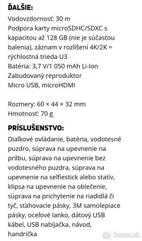 Akčná kamera Sencor 3CAM 4K52WR + komplet balenie - 4