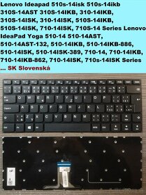 Klavesnice Lenovo 320-13/Carbon X1/530-14AR/510-14/5-14ALC05 - 4
