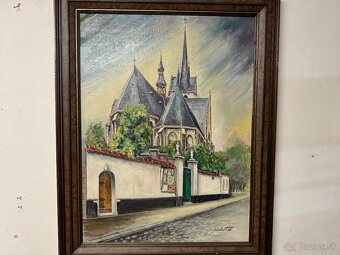 Starožitný obraz - Kostel - 4