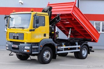MAN TGA 18.280 4X4 TROJSTRANNÝ SKLÁPAČ - HYDRAULICKÁ RUKA - 4