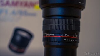 Samyang 85mm F1.4 AS IF UMC pre Sony E-mount – Ako nový, TOP - 4