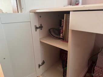 Kvalitný kancelársky stôl / Biely písací stôl - 4