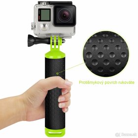 Plávajúci držiak pre akčné kamery GoPro - Zelený - NOVÝ - 4