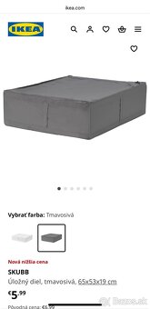 Predám 6 ks IKEA úložné diely Skubb - 4