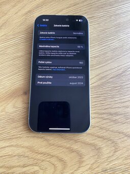🍏 IPhone 15 Green 128gb 99% baterky 🍏 - 4