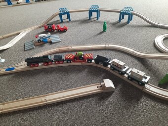 dreveny vlacik, drevena zeleznica, detska zeleznicka - 4