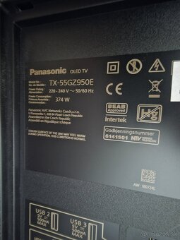 Panasonic TX-55GZ950E - uhlopriečka 55" - 4