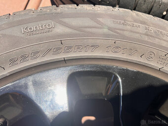 ALU DISKY 6,5Jx17H2 ET38 + Letné pneu 225/55 r17 DOT23 - 4