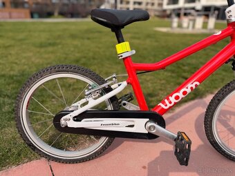 Predam Bicykel WOOM 3 – červený + stojan - 4