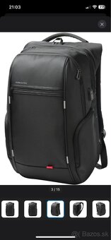 Batoh - Kingsons Business Travel Laptop Backpack 17” - 4