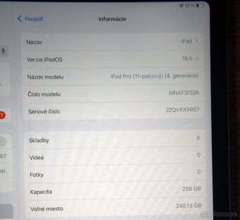 iPad Pro 11" 256GB M2 (2022) Space Grey - v záruke v Alze - 4