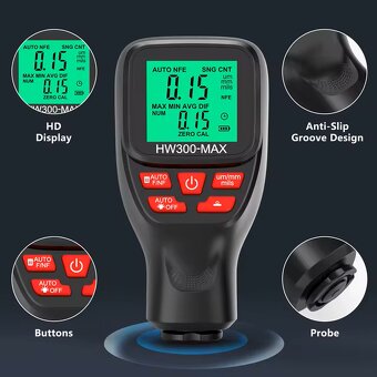 Predám merač hrúbky laku (povlakometer) na aute - 4