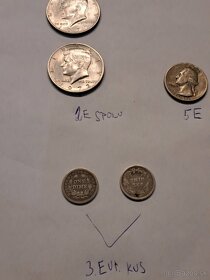 Predam Americke mince 1 - 4