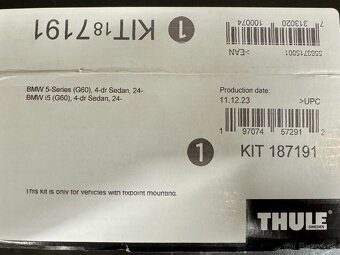 Strešné nosiče Thule Wingbar pre BMW 5 sedan - 4