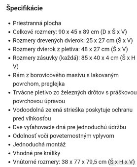 Drevená dvojposchodová klietka - 4