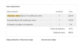 Obývacia stena Baros + komoda - 4