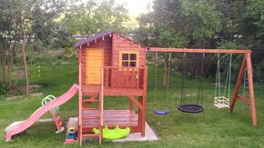 Detsky drevený domcek Middle s montážou a s dovozom - 4